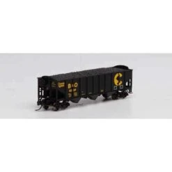 Athearn #25564 40' 3-Bay Ribbed Hopper W/Load, B&O #10189