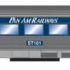 Athearn Roundhouse 79128 HO Streamlined Passenger Car Pan Am Railways Coach #101