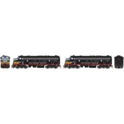 Athearn #G19508 FP7A/FP7A W/DCC & SoundSP/Bk Widow #6451/#6459