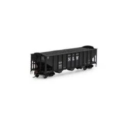 Athearn #15162 40' 3-Bay Ribbed Hopper W/Load, N&W #28810