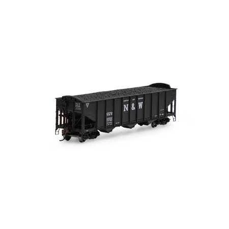 Athearn #15162 40' 3-Bay Ribbed Hopper W/Load, N&W #28810