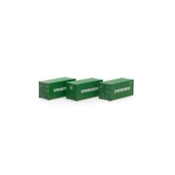 Athearn 27785 HO 20’ Container (3) - Evergreen