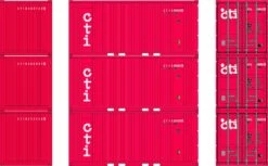 Athearn 28071 HO 20ft Corrugated Container With Panels Container Transport Int. #2523398 / 3008670 / 3061205