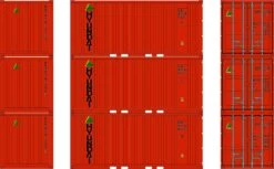 Athearn 28073 HO 20ft Corrugated Container With Panels Hyundai #2013031 / 2013097 / 2013219