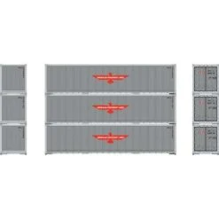Athearn 63385 HO 40' Smooth Side Container - APL (3pcs)