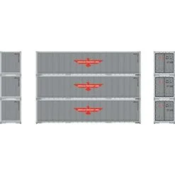 Athearn 63386 HO 40' Smooth Side Container - APL (3pcs)