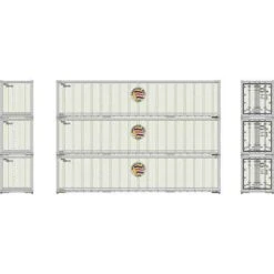 Athearn 63387 HO 40' Smooth Side Container - AML (3pcs)