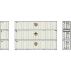 Athearn 63388 HO 40' Smooth Side Container - AML (3pcs)