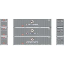 Athearn 63389 HO 40' Smooth Side Container - USLU (3pcs)