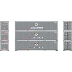 Athearn 63390 HO 40' Smooth Side Container - USLU (3pcs)