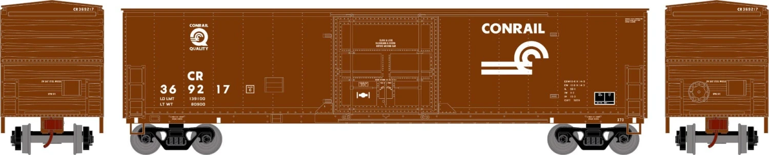 Athearn 70745 HO 50ft Superior Plug Door Box Car Conrail #369217