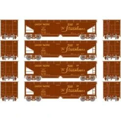 Athearn #7086 40' Offset Ballast Hopper W/Load UP #1 (4)