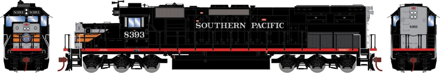 Athearn 73051 HO SP #8393 - SD40T-2 Diesel Locomotive Without Sound