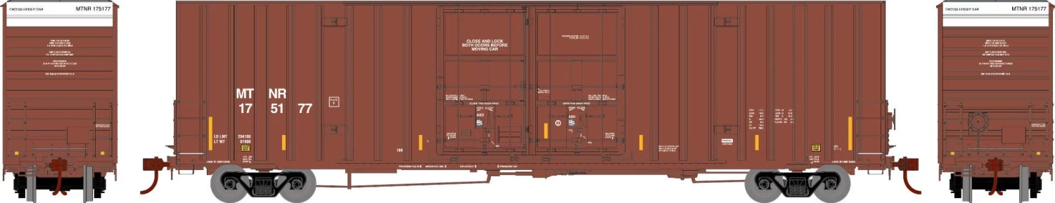 Athearn 75325 HO 60ft Gunderson Double Door High-Cube Box Car Mississippi & Tennessee #175177