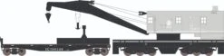 Athearn 75424 HO 200-Ton Crane And Boom Car Illinois Central #100417 / #100546
