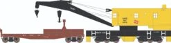 Athearn 75425 HO 200-Ton Crane And Boom Car Milwaukee Road #X17 / #922145