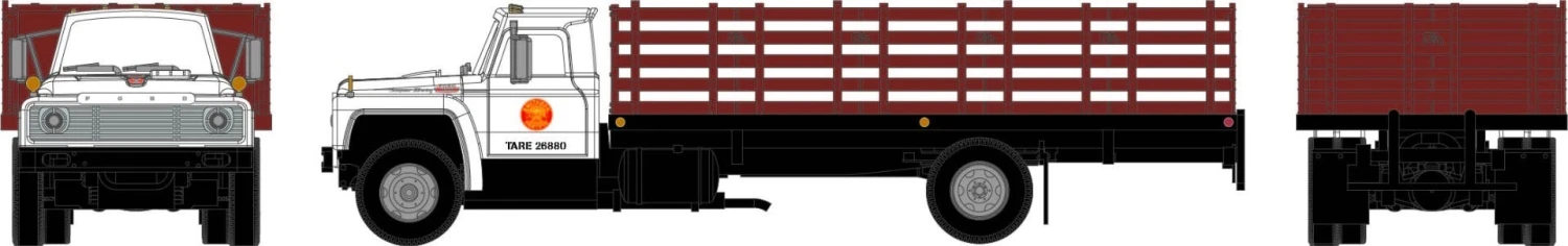 Athearn 84723 HO Ford F850 Stakebed Southern Pacific #1748