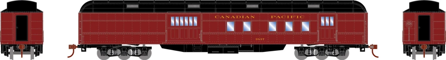 Athearn 88225 HO Heavyweight Passenger Car Canadian Pacific RPO #3837