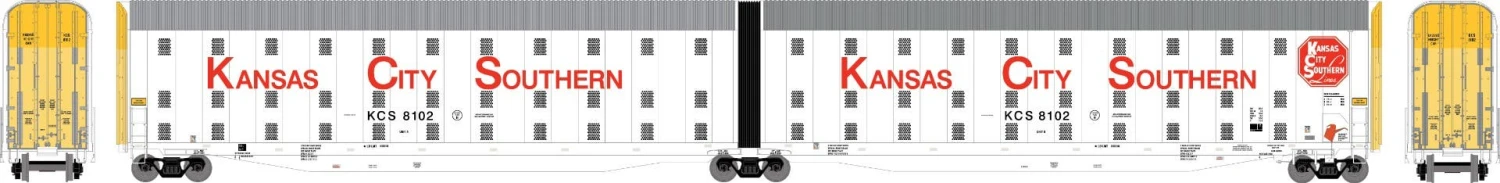Athearn 24746 N Auto-Max Carrier, KCS #8154