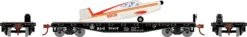 Athearn 96452 HO 40ft Flat Car With Plane Baltimore & Ohio #7007