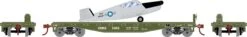 Athearn 96454 HO 40ft Flat Car With Plane Air Force #7003