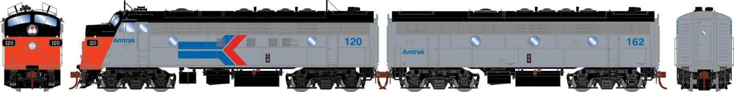 Athearn G19594 HO EMD FP-Unit Series Diesel Locomotive Amtrak #120/162