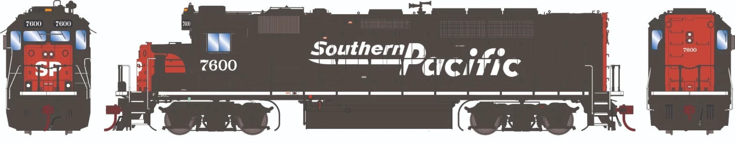 Athearn G64934 HO EMD GP40P-2 Southern Pacific #7600 With Sound