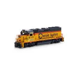 Athearn #G65178 GP40-2 W/DCC & Sound Chessie/B&O/CSX #6084