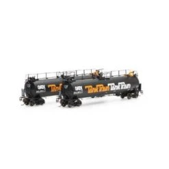 Athearn #G67922 TankTrain A/B SetGATX Orange Letters #48663/48674