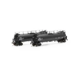 Athearn #G67944 TankTrain A/B Set GATX/Black Small Lettering #28227/28238