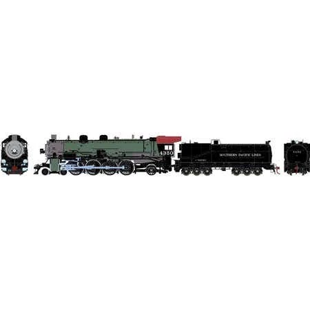 Athearn #G71656 4-8-2 MT-4 W/DCC & Sound, SP/Green Boiler #4350