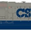 Athearn G75636 HO EMD SD60M “Tri-clops” Diesel Locomotive CSX #8710 With Sound