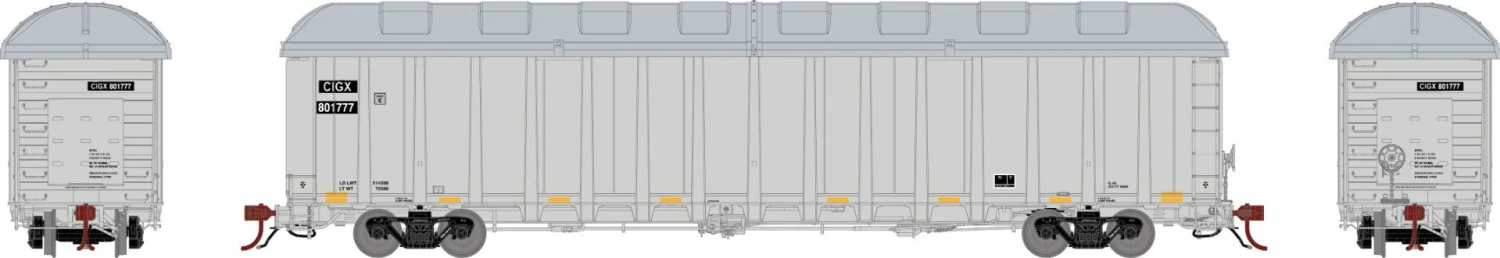 Athearn GN12562 N NSC 6400 Gondola With Load Or Cover The CIT Group #801777