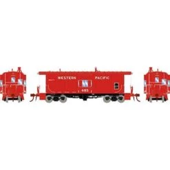 Athearn #G78600 HO Bay Window Caboose W/Lights,Western Pacific#485