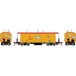 Athearn #G78601 HO Bay Window Caboose W/Lights, UP/SP #4747