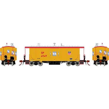 Athearn #G78601 HO Bay Window Caboose W/Lights, UP/SP #4747