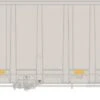 Athearn GN12577 N NSC 6400 Gondola With Load Or Cover DEAX #11365