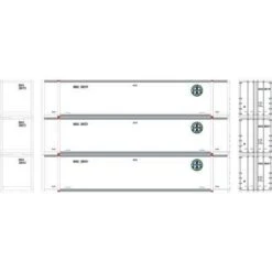 Athearn #17302 48' Container BNSF #1 (3)