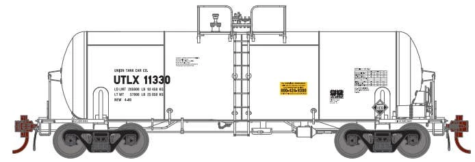 Athearn GN15329 N 13k Acid Tank Car Union Tank Car-White #11330